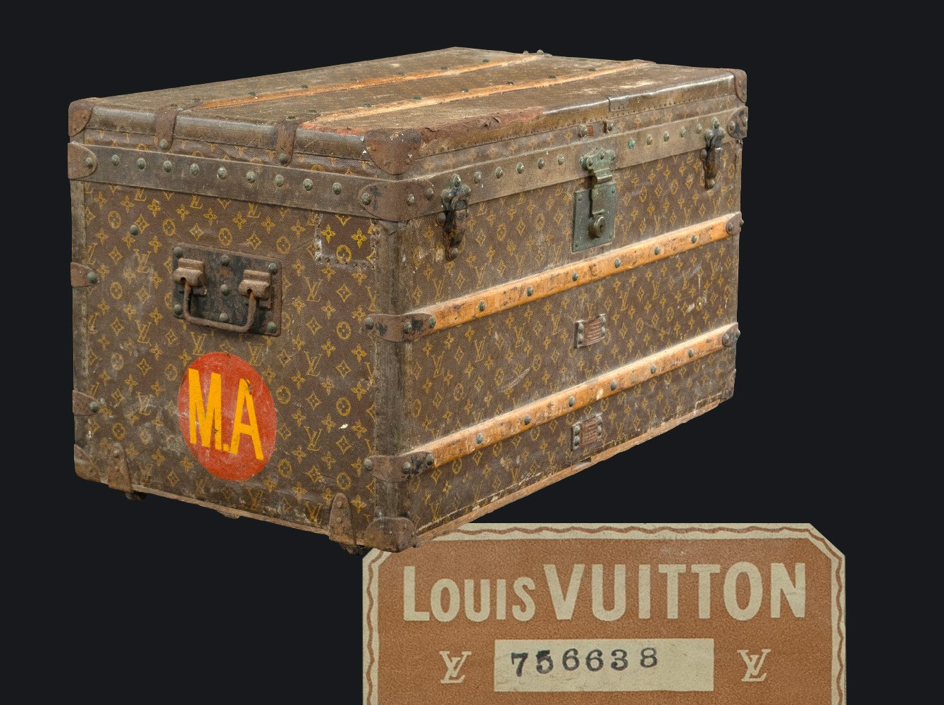 Sold at Auction: Louis Vuitton Trunk Traditional LV Design