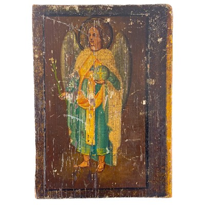 Lot 139 - A Russian Icon of the Archangel Gabriel.