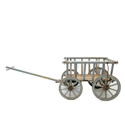 Lot 17 - A painted pine dog cart.