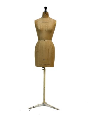 Lot 34 - A vintage Kenneform female mannequin or Taylor's dummy.