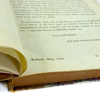 Lot 146 - William Pryce. 'Cornish Grammar and Vocabbulary'.