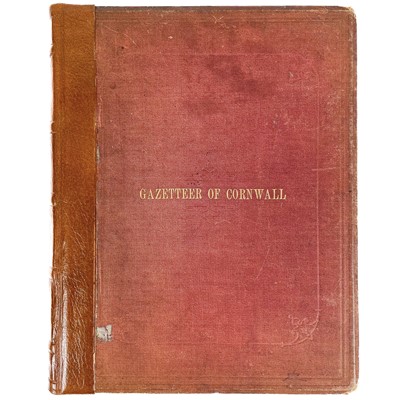 Lot 446 - R. Symons. 'A Geographical Dictionary or Gazetteer of the County of Cornwall'.