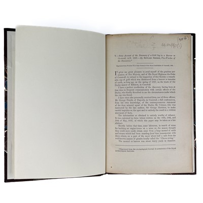 Lot 75 - Three works related to gold found in Cornwall