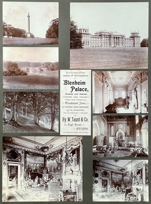 Lot 100 - A large Blenheim Palace framed photo montage by Hy W Taunt & Co.