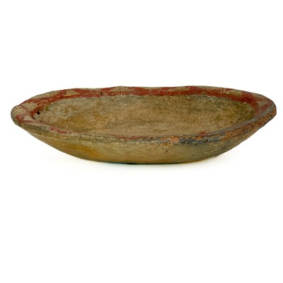 Lot 415 - A primitive pottery bowl.