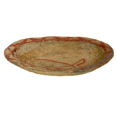 Lot 415 - A primitive pottery bowl.