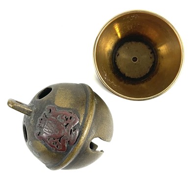 Lot 188 - A bronze Crotal bell.