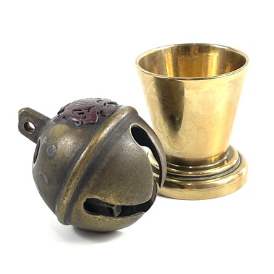 Lot 188 - A bronze Crotal bell.