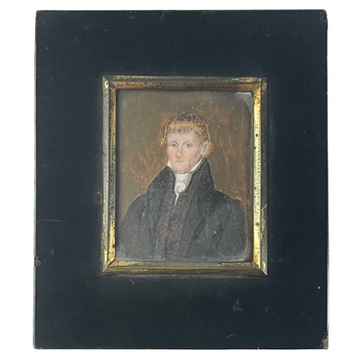 Lot 193 - A small Georgian miniature of a gentleman.