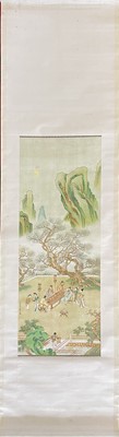 Lot 18 - Twelve Chinese lithograph scrolls, early-mid 20th century.