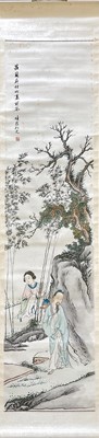 Lot 18 - Twelve Chinese lithograph scrolls, early-mid 20th century.