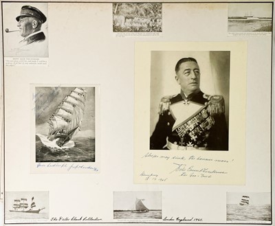 Lot 50 - A collection of mounted signatures.