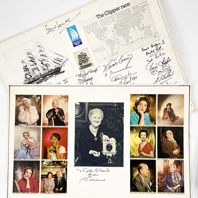 Lot 50 - A collection of mounted signatures.