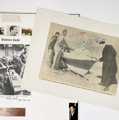 Lot 50 - A collection of mounted signatures.