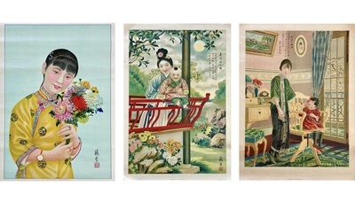 Lot 32 - (Yuefenpai) Early 20th century Chinese posters.