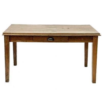 Lot 617 - An oak table or writing desk.