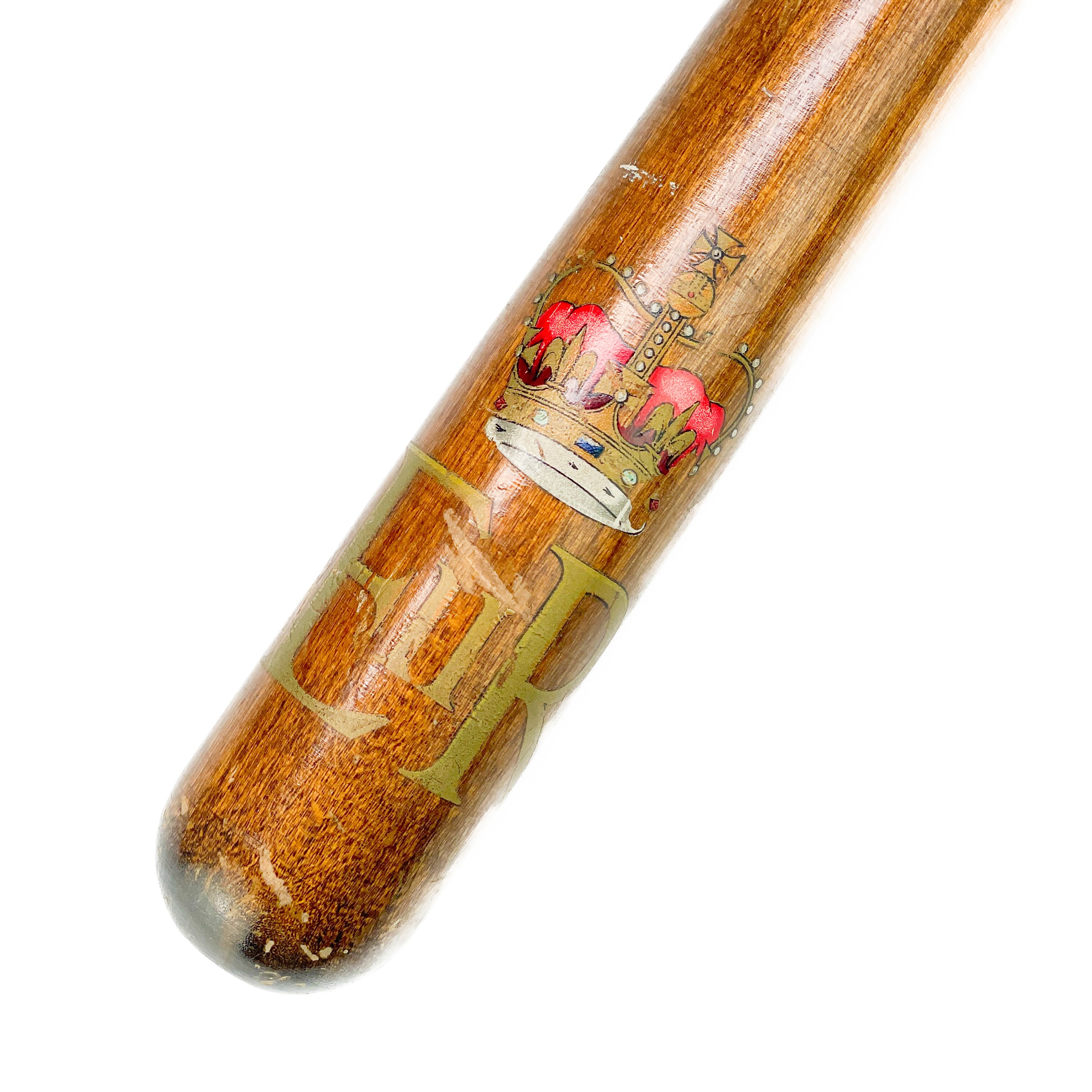 Lot 242 - An Elizabeth II beech truncheon.