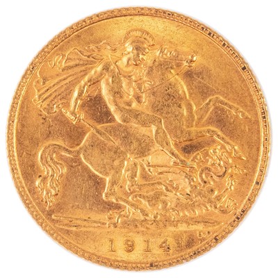 Lot 13 - GB Gold Half Sovereign 1914