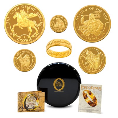 Lot 23 - Rare Isle of Man Gold Pobjoy Mint Lord of the Rings 2003