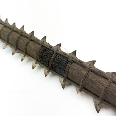 Lot 294 - A Kiribati (Gilbert Islands) shark tooth sword.