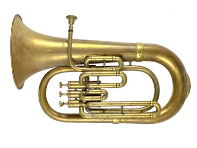 Lot 335 - Vintage Brass Euphonium.