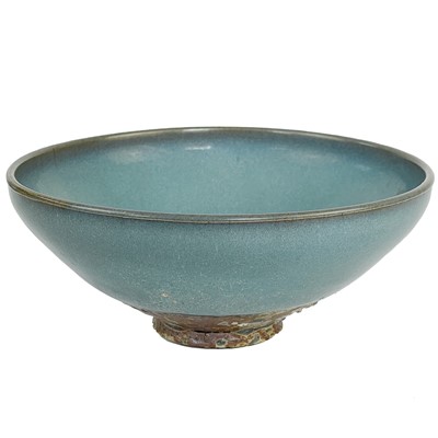 Lot 371 - A Chinese Junyao purple-splashed bowl.