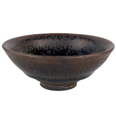 Lot 372 - A Chinese Jian 'hare’s fur' pottery tea bowl, Song Dynasty.