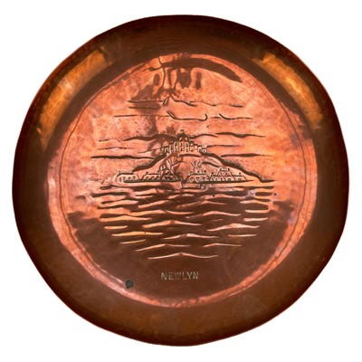 Lot 141 - A Newlyn copper small dish or pin tray.