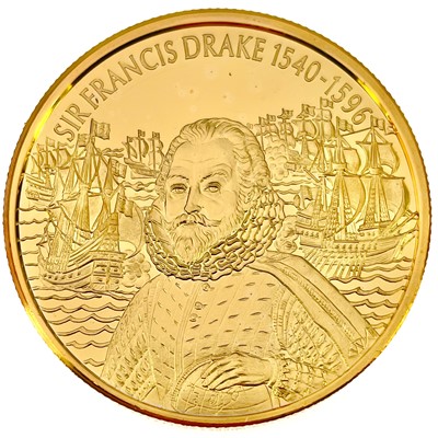 Lot 27 - East Caribbean States Piedfort 24ct gold plated crown size (x 24)