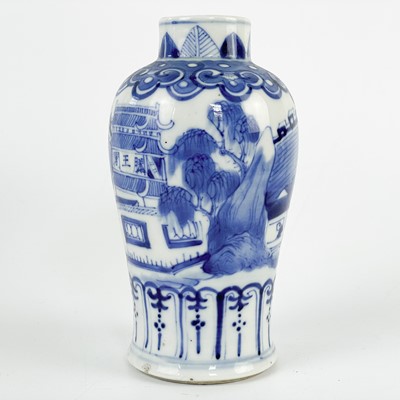 Lot 153 - Two Chinese porcelain prunus pattern vases, late 19th century.