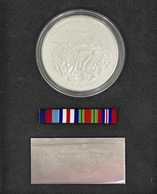 Lot 32 - 60th Anniversary of D-Day Landings 5 oz silver proof Guernsey £10 coin