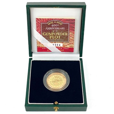 Lot 42 - 2005 GB Gold £2 proof "400th Anniv. of Gunpowder Plot" coin
