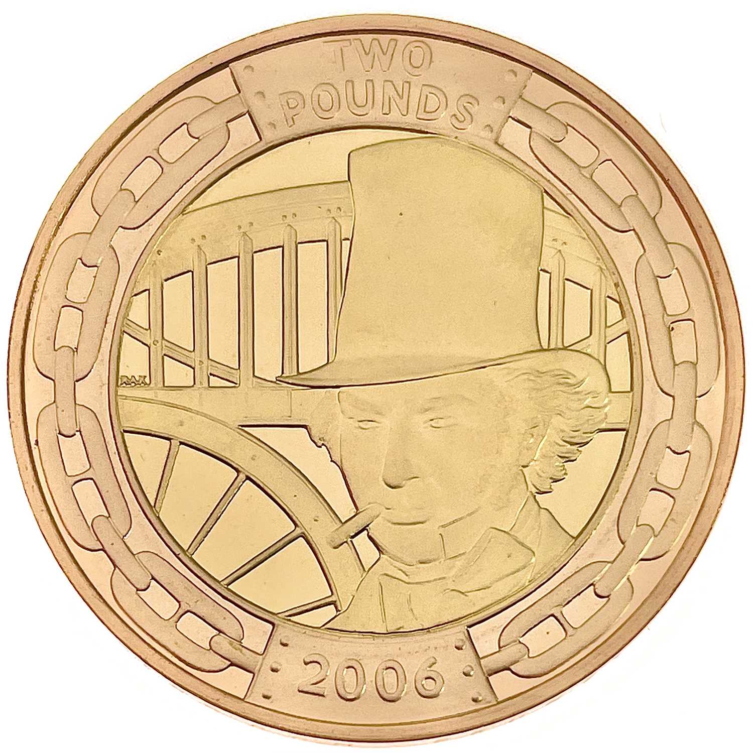 Lot 43 - 2006 GB Gold £2 proof "200th Anniv. of Brunel" coin