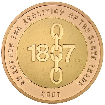 Lot 44 - 2007 GB Gold £2 proof "200th Anniv. of Slave trade abolition" coin