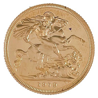 Lot 57 - A 1979 proof full sovereign proof gold coin.