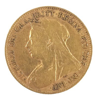 Lot 84 - A Victoria 1895 half sovereign gold coin.