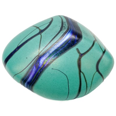 Lot 493 - Siddy Langley iridescent glass paperweight.