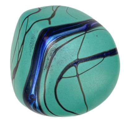 Lot 493 - Siddy Langley iridescent glass paperweight.
