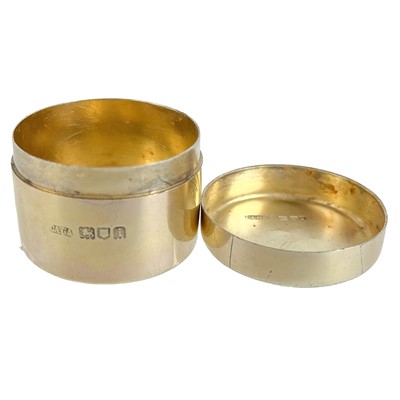 Lot 56 - A silver gilt pill box by 	Charles & George Asprey.