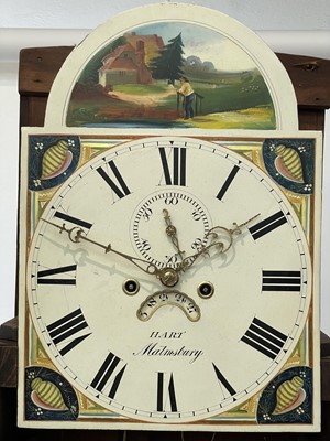 Lot 326 - A 19th century eight-day longcase clock.