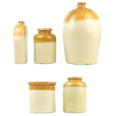 Lot 73 - A large Price & Sons stoneware flagon stamped Snow Sanders & Co Exeter.