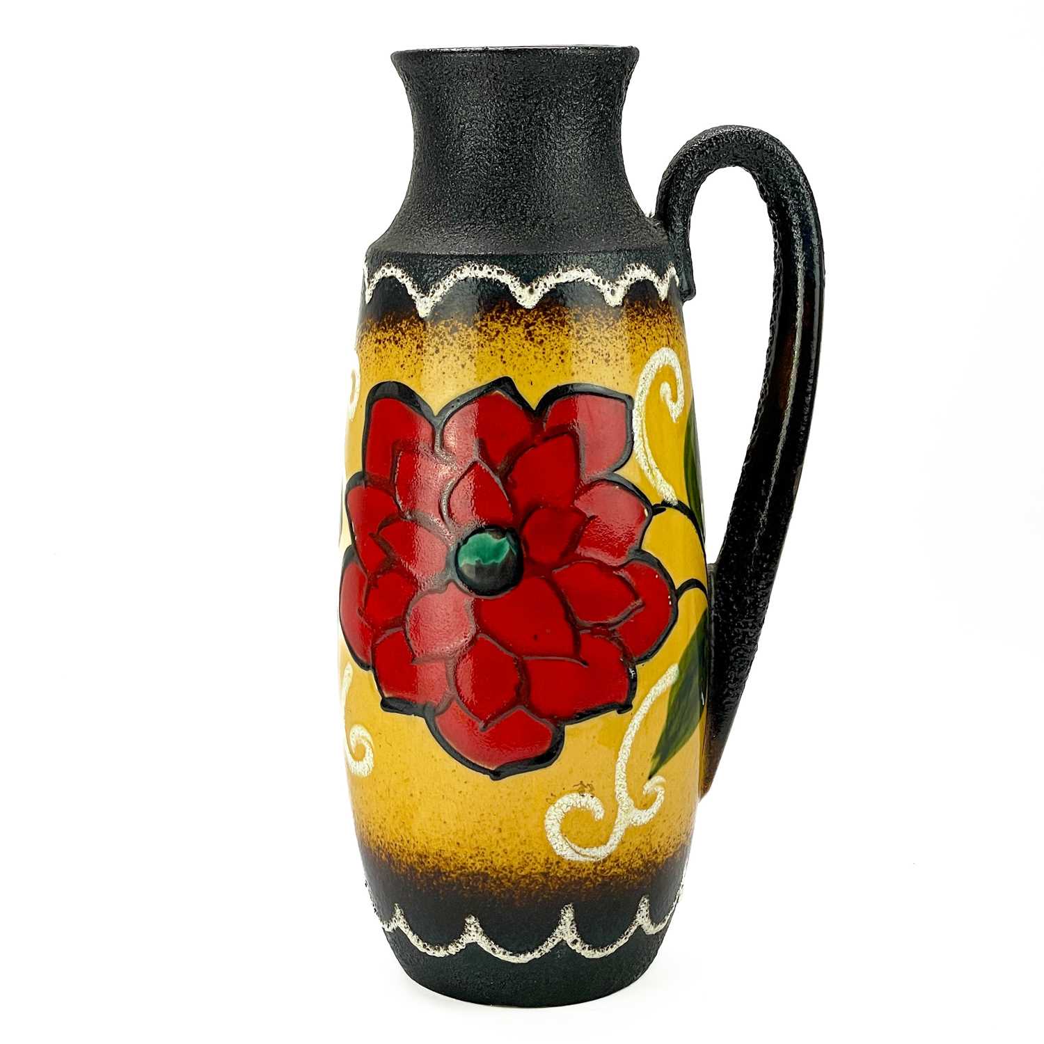 Lot 519 - A West German tall Lava jug.