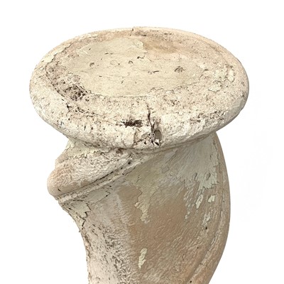 Lot 361 - A plaster architectural spiral column.