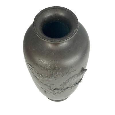 Lot 159 - A Japanese bronze vase, Meiji period.