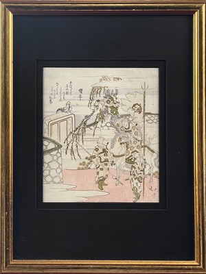 Lot 290 - A Japanese woodblock print, by Totoya Hokkei, (1780-1850)