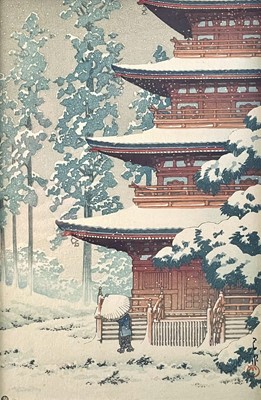 Lot 343 - A Japanese woodblock print after Kawase Hasui.