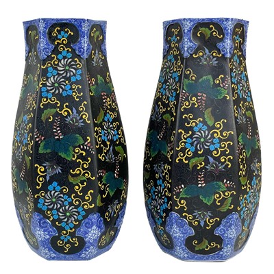 Lot 269 - A pair of Japanese porcelain vases, 19th century, signed.