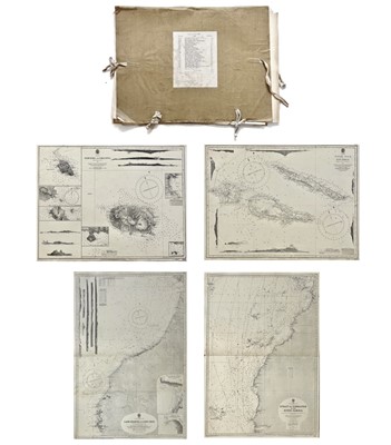 Lot 242 - Thirty-four various sea charts.