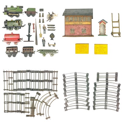 Lot 502 - Bing / Hornby / Brimtoy O Gauge Model Railway locomotives, wagons & accessories