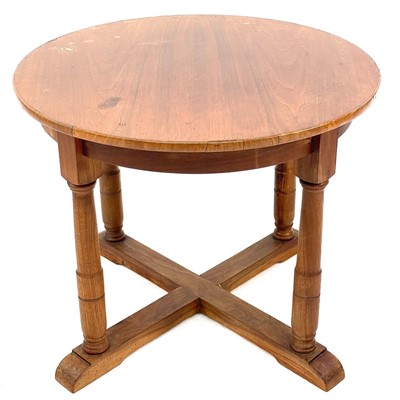 Lot 441 - A Robin Nance circular walnut occasional table.